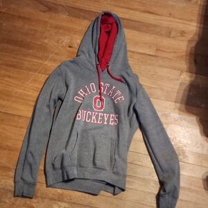 Ohio State Buckeyes Gray Hoodie Large Fits Like Medium